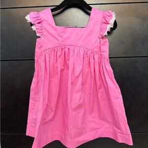Pink Ruffled Sleeveless Dress Il Gufo